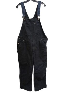 Timberland PRO Black Work Bib Overalls With Quilted Inner Lining Size 38x30